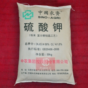 硫酸鉀，K2SO4